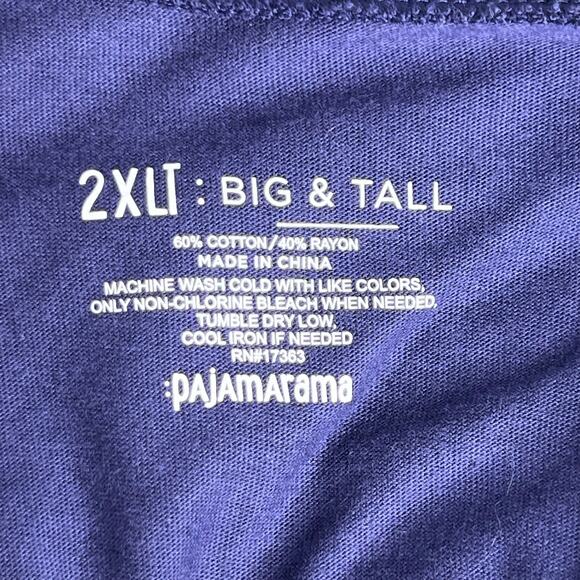 NWT Men's Pajamarama Christmas Merry and Bright Long Sleeve Shirt 2XLT - Picture 3 of 8